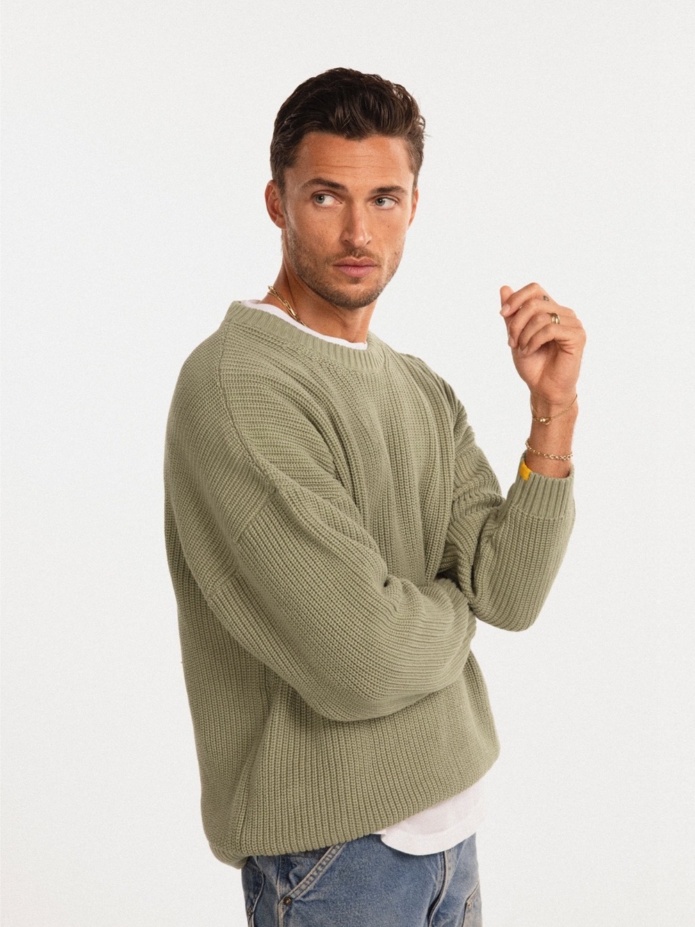Yellow Label Co. Chunky Cotswolds Knit Sweater NWT